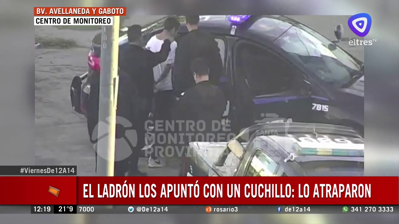 Ladrones fueron captados por c&aacute;mara de seguridad y detenidos por polic&iacute;a