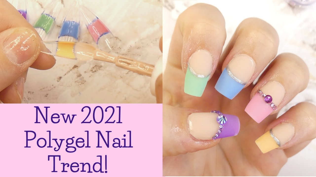 Applying Gel Polish with Dual Forms?!  || Testing New 2021 Polygel Nails Trend