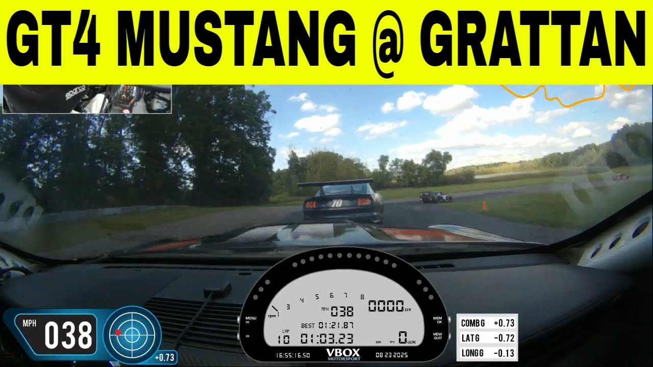 Mustang S550 GT4 SCCA Race - Grattan Raceway - August 23rd, 2025