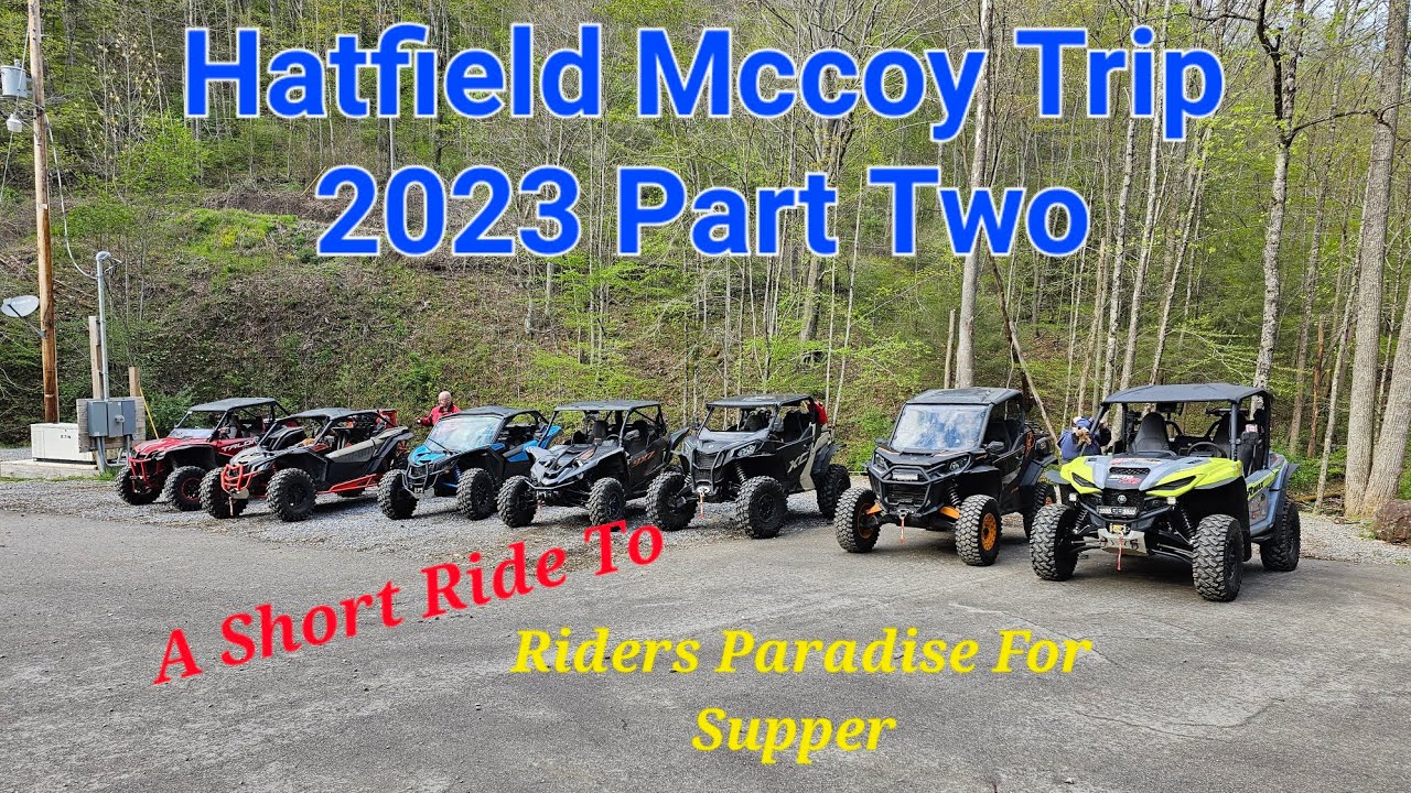 Hatfield Mccoy Trip 2023 PT 2 : Short Ride To Buy Trail Permits & Supper At @RidersParadise  !