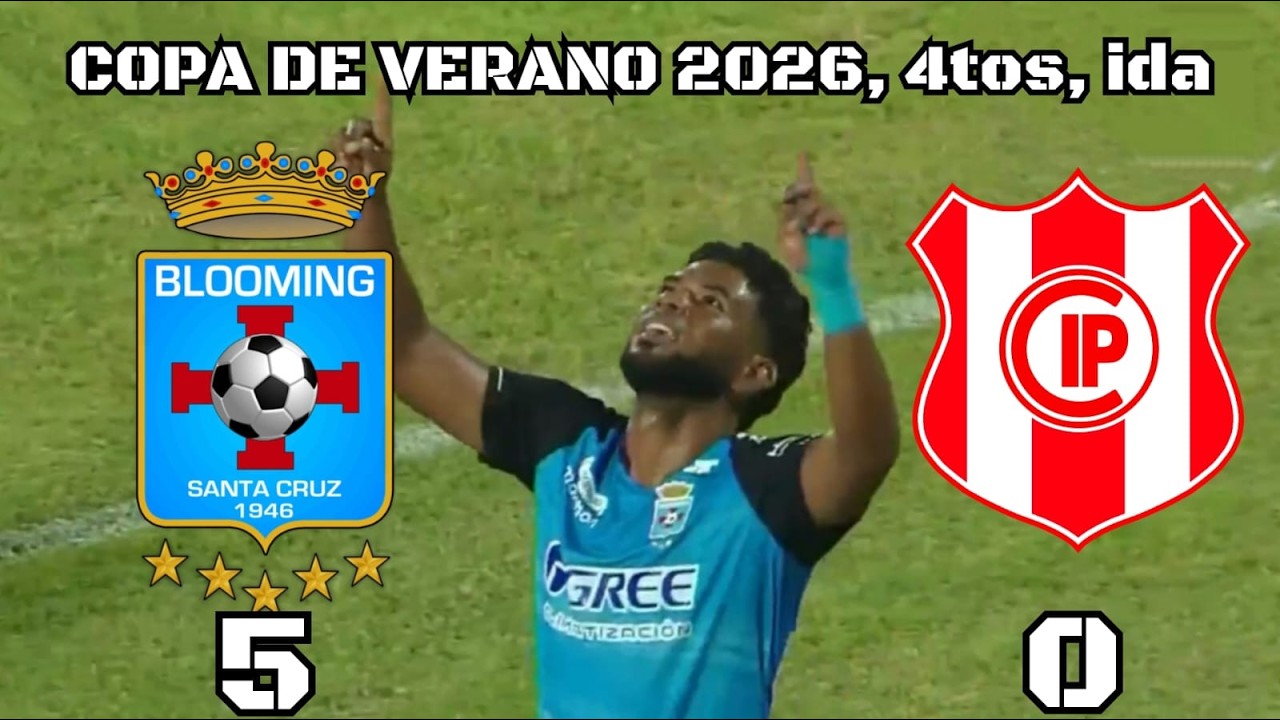 RESUMEN EXTENSO: Blooming 5 – 0 Independiente | Copa de Verano 2026, 4tos, Ida