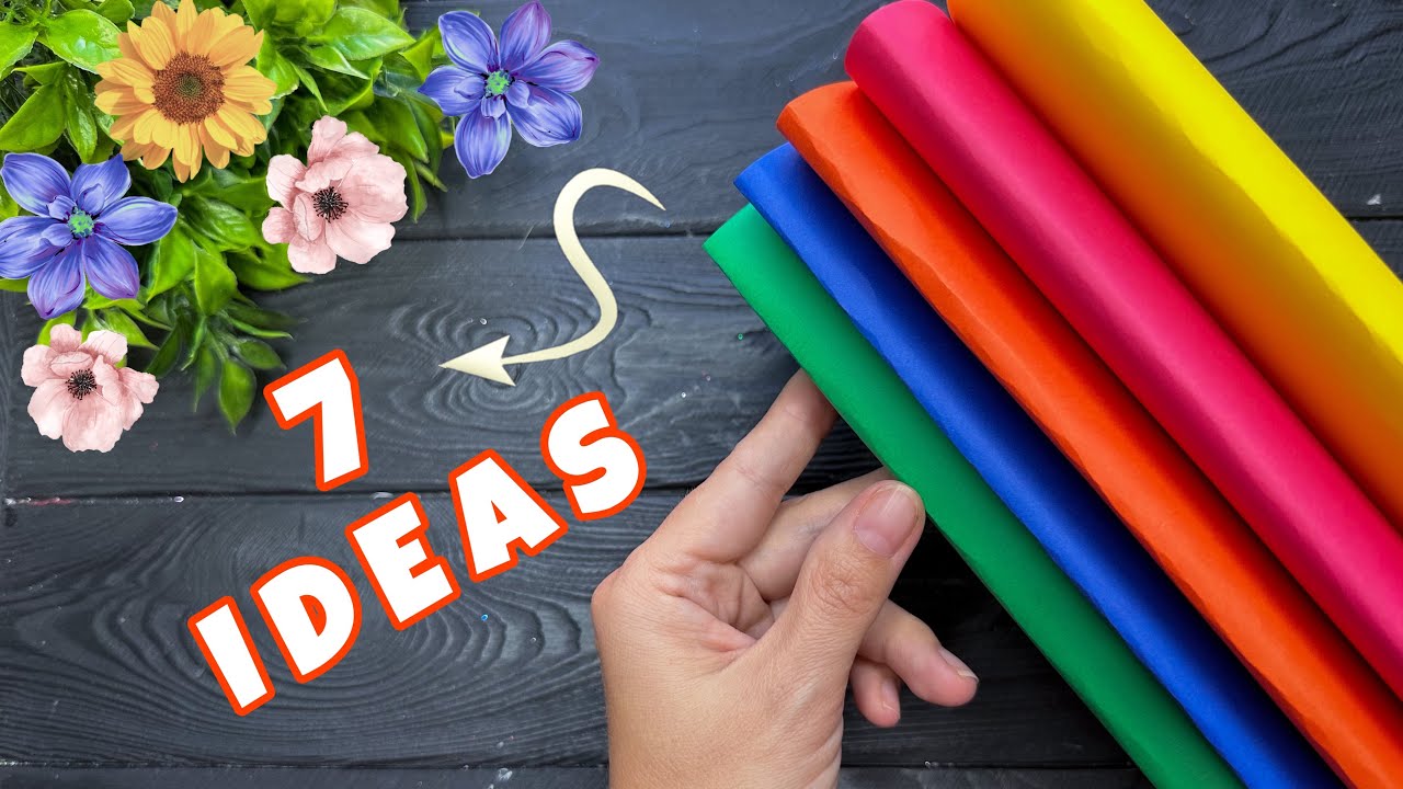 🔥 7 IDEAS 🔥 EASY Paper Flowers DIY Paper Craft Ideas Tutorial