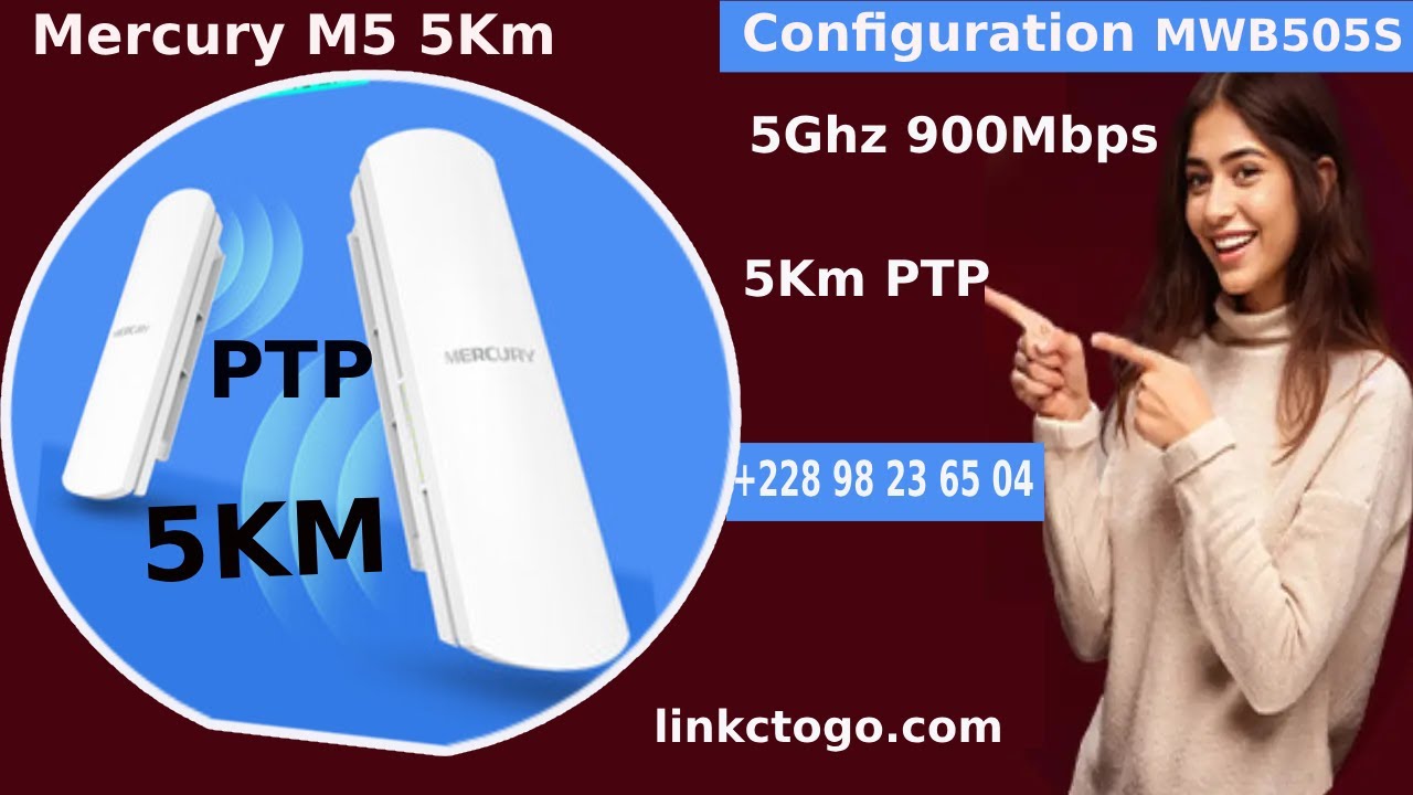 Configuration Mercury M5 5Km 900Mbps