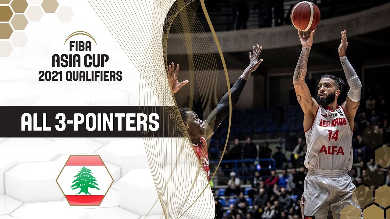 All 3-Pointers made by Lebanon! | FIBA Asia Cup 2021 - Qualifiers