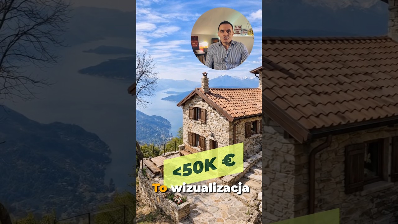 Dom nad Como lecz bez drogi, tylko pieszo… i sprzedany za 50 tys. € !!!??? 🇮🇹 😱