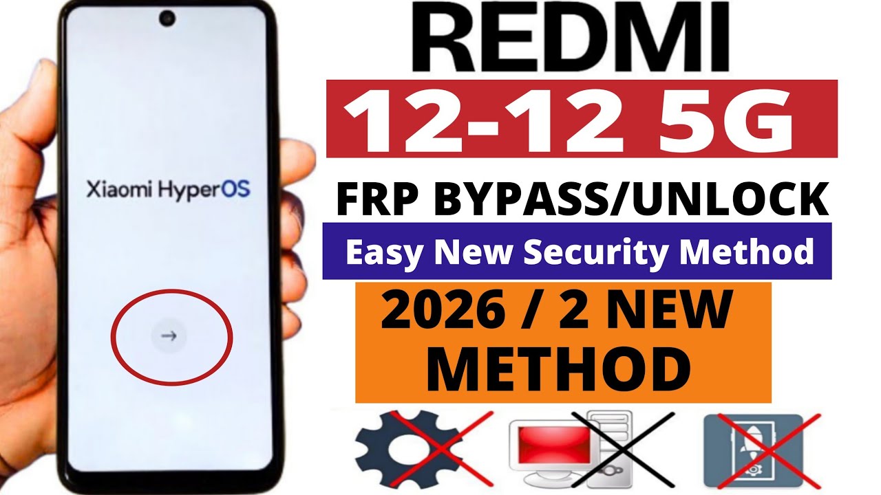 Redmi 12 frp bypass without pc / Redmi 12 | 12 5G FRP Bypass 2026 Without PC - No Second Space Work