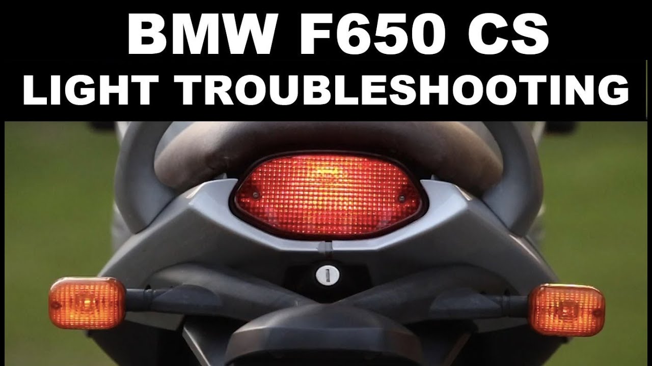 BMW F650 CS Scarver — устранение проблем с освещением