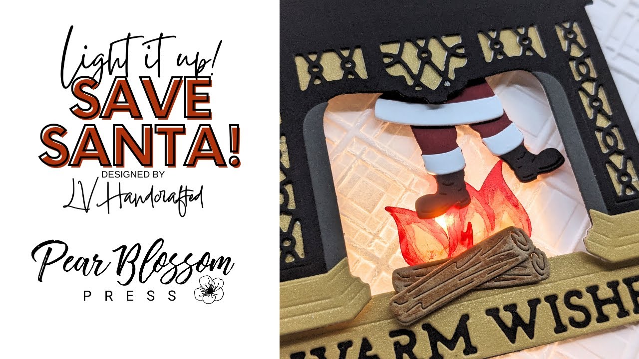 Save Santa Featuring Pear Blossom Press Candlelight by @LVHandcrafted