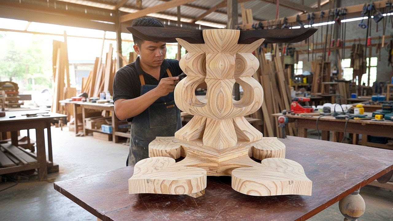 Watch This: An Inspiring Young Woodworker’s Unmatched Creativity in a One-of-a-Kind Table Design