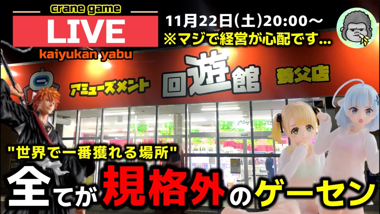 【クレーンゲーム】世界で1番獲れる場所へ！全てが規格外のお店で暴れます！【回遊館養父店・UFOキャッチャー】