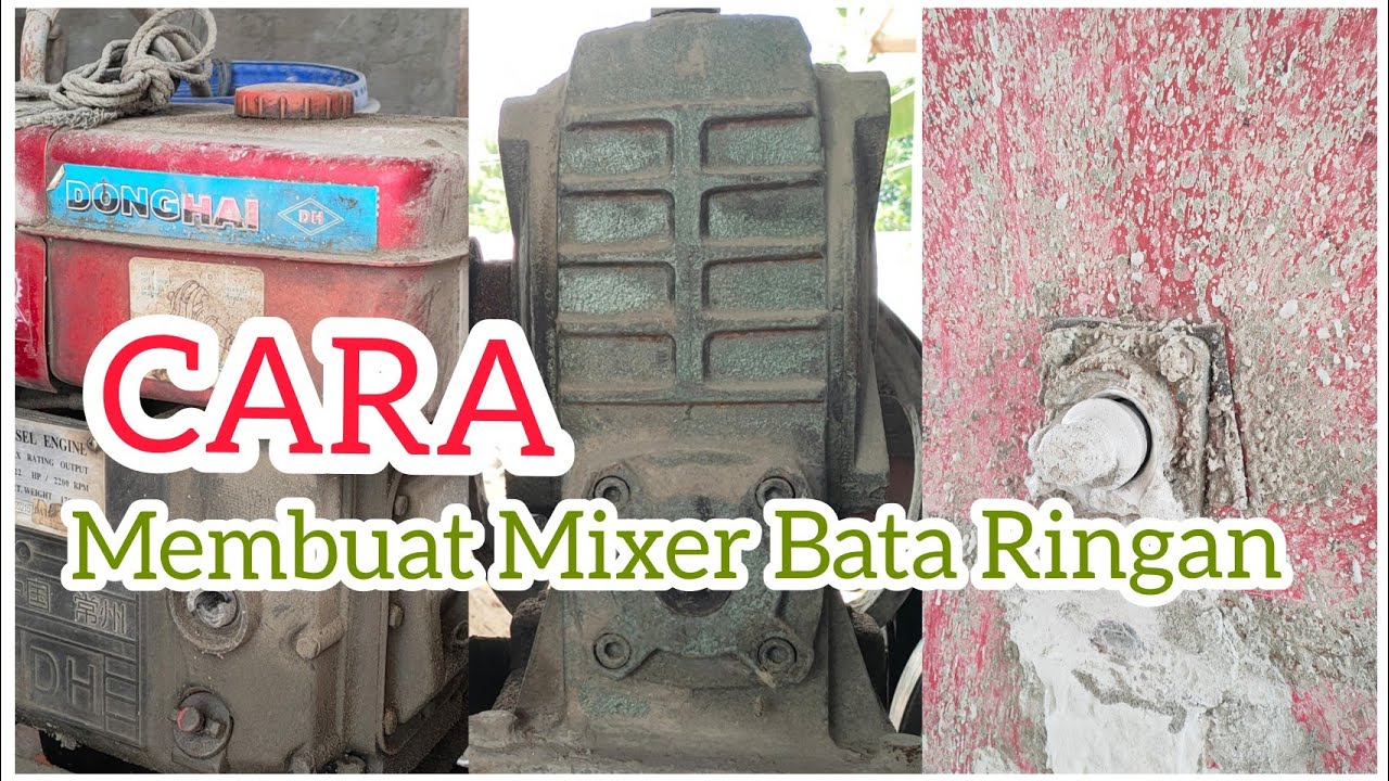 DIMENSI DAN UKURAN MIXER BATA RINGAN CLC