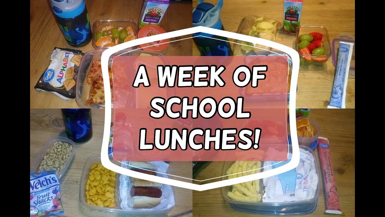A full week of school lunch ideas! || WHAT HE ATE! 2018 || Week 5!