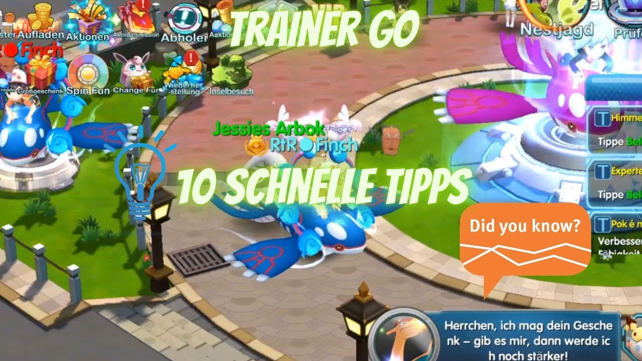 Trainer Go - 10 schnelle Tipps die vlt. nicht jeder kennt