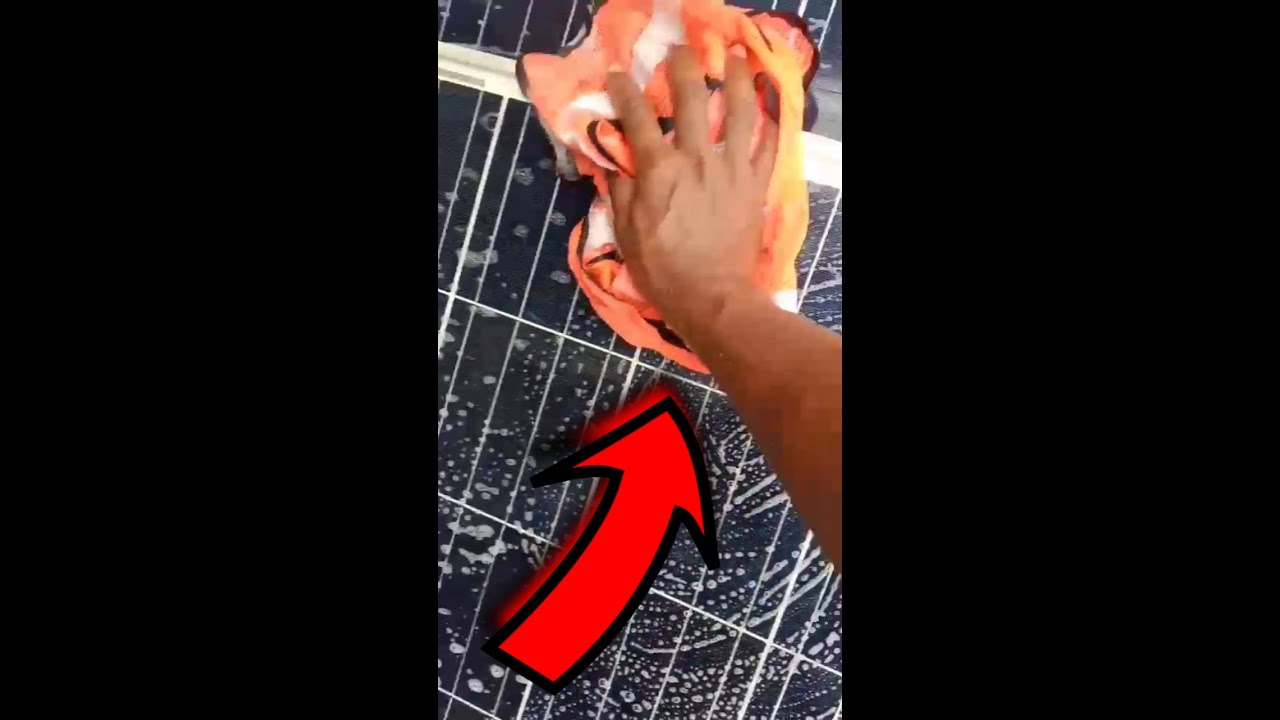 Solar panel cleaning  