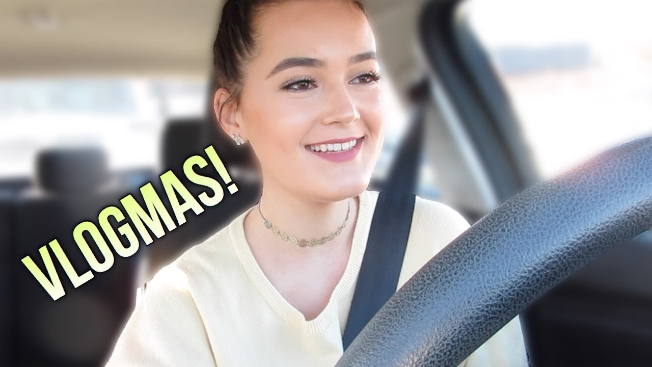 JAMMING IN THE CAR & PUTTING MY DOGS IN SWEATERS | VLOGMAS DAY 1