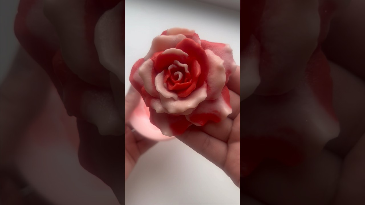 2D роза 🌹 #soapmaking #soap #handmade #rose #craft