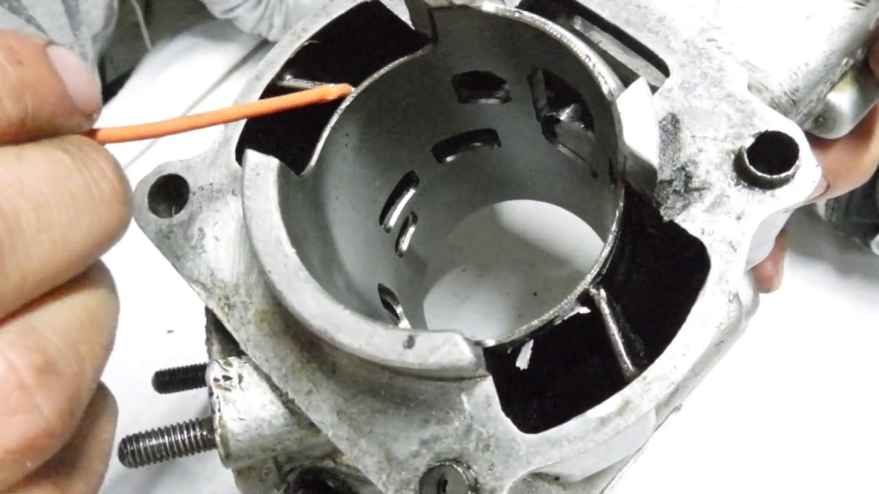cilindro kmx 125 en 185 corregir mal sonido de motor.