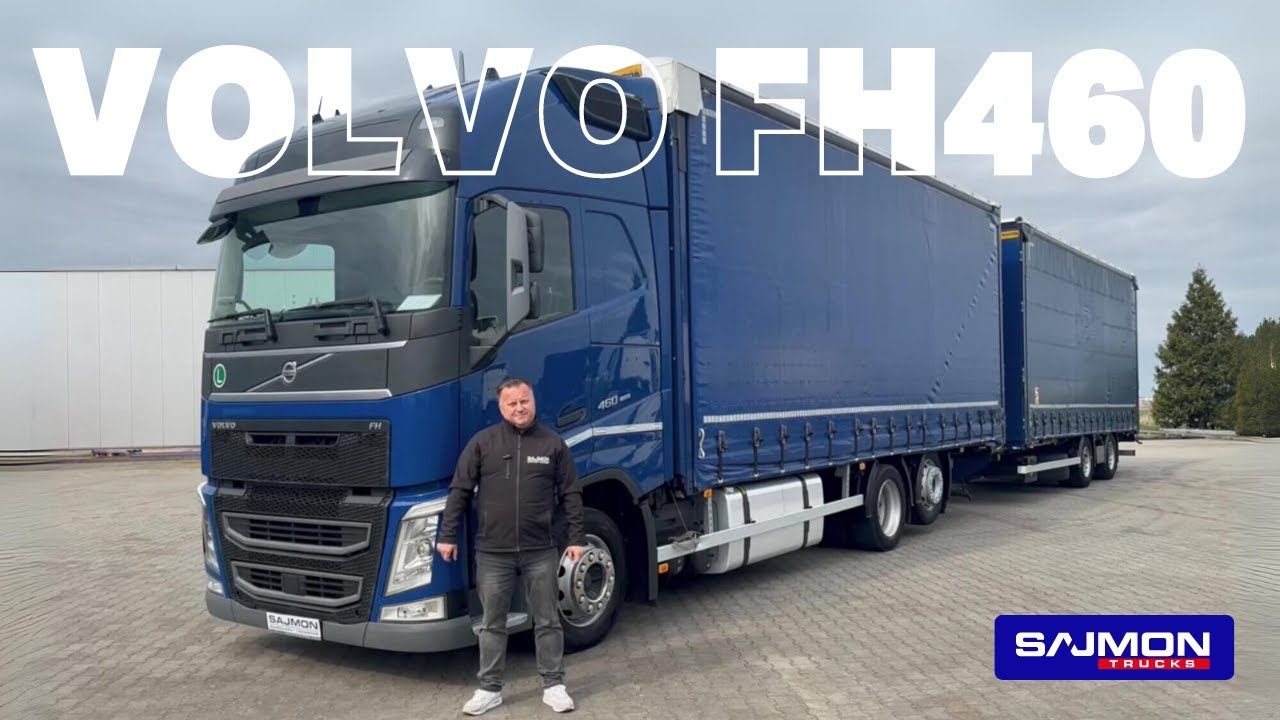 VOLVO FH 460 2021 120m³ Tandem Jumbo Curtainsider Truck + Trailer presented by SAJMON