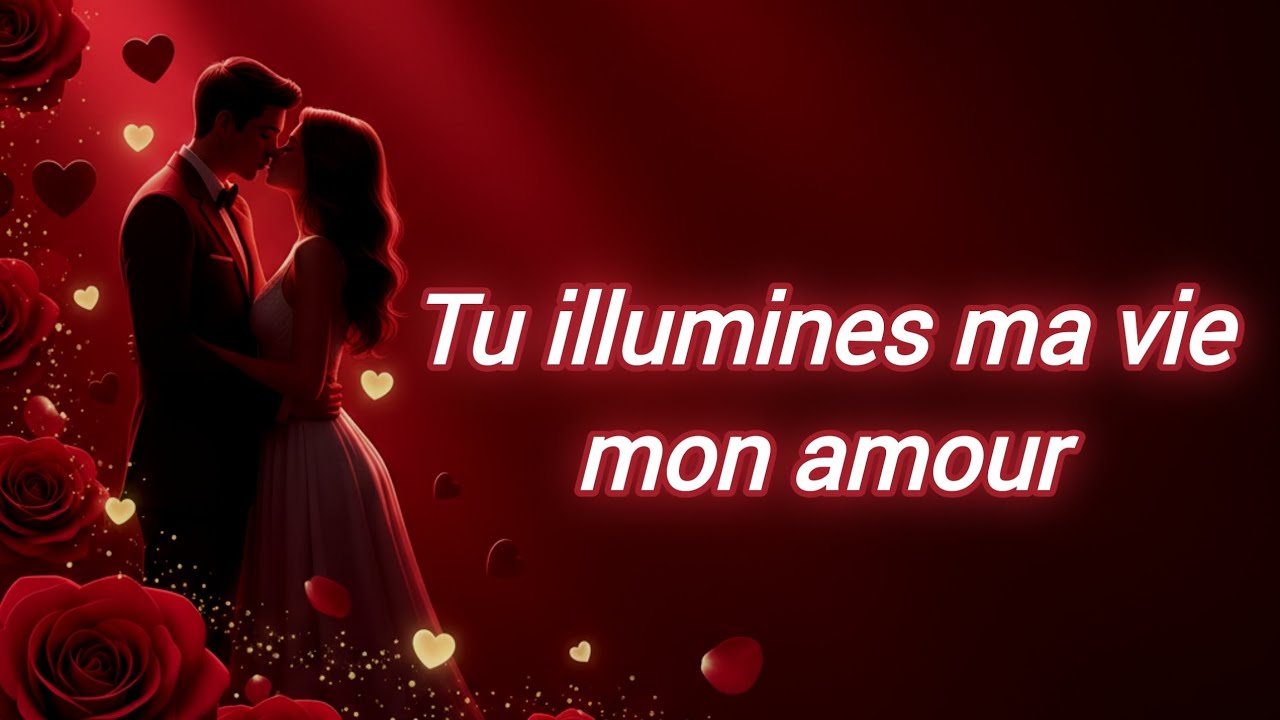 Tu illumines ma vie 💖 Je t’aime fort mon amour ❤️ Message passionné 