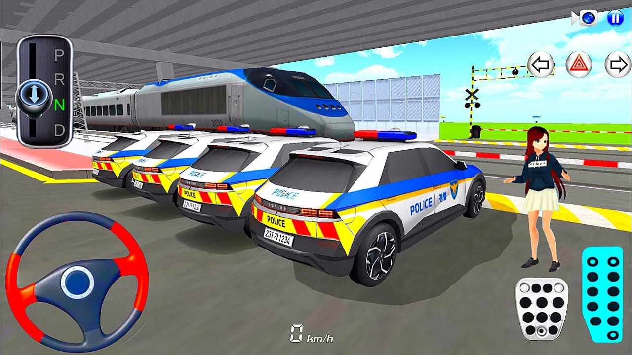 New Police Officer cars Vs Bullet Train Crash Test🚄 | 3D Driving Class 2025 | Android iOS Gameplay🎮