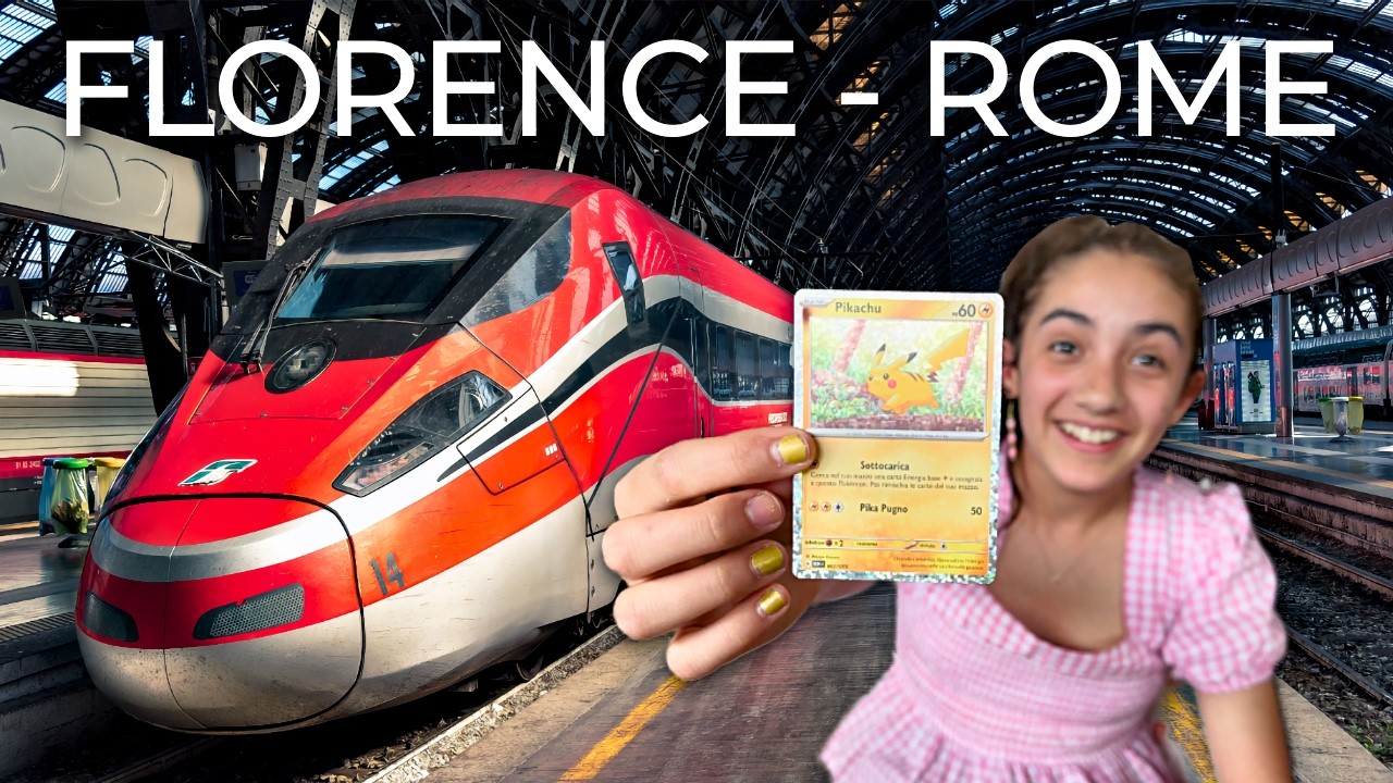 Florence to Rome via High Speed Train (Italy Family Vlog)