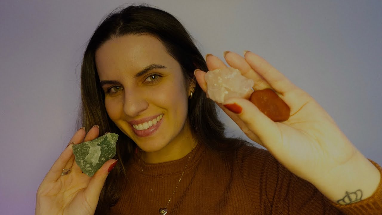 ASMR - Uma conversa sobre Cristais (propriedades, sons relaxantes)
