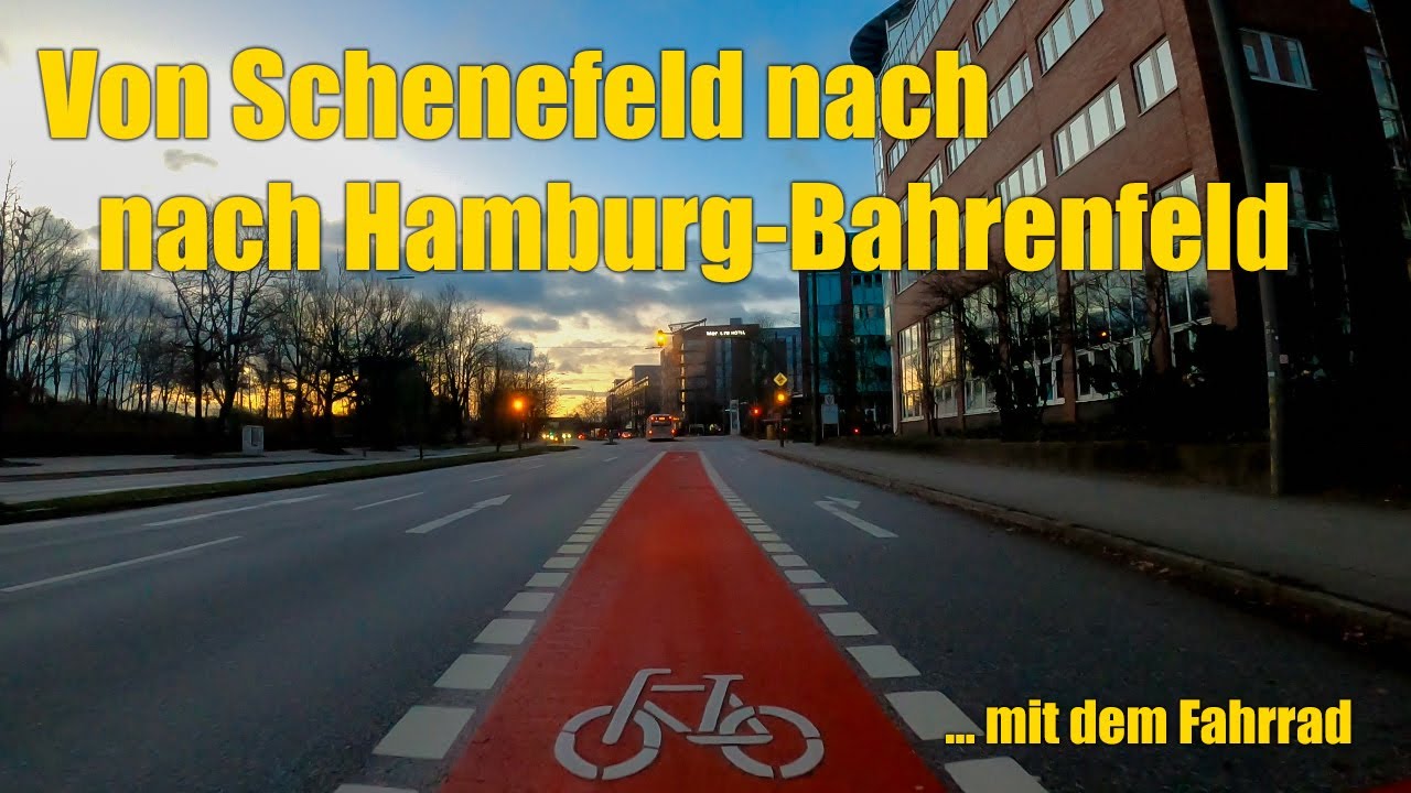 Mit dem Fahrrad von Schenefeld nach Hamburg-Bahrenfeld