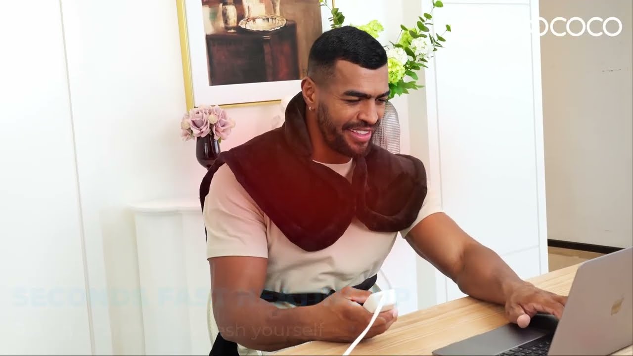 HSA Approved Gifts for Mom Dad, Electric Heated Pad for Neck Shoulders Period Cramps