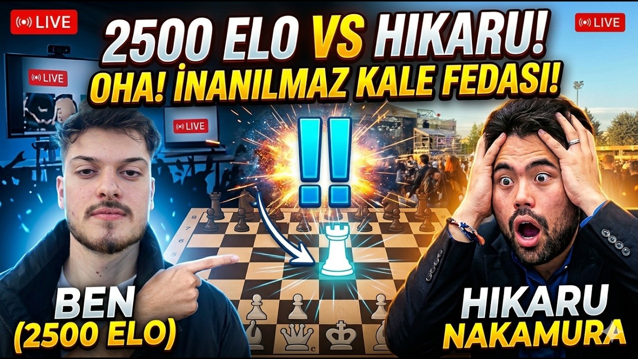 Hikaru Nakamurayla bullet oynadım, berabere kalıyordum!