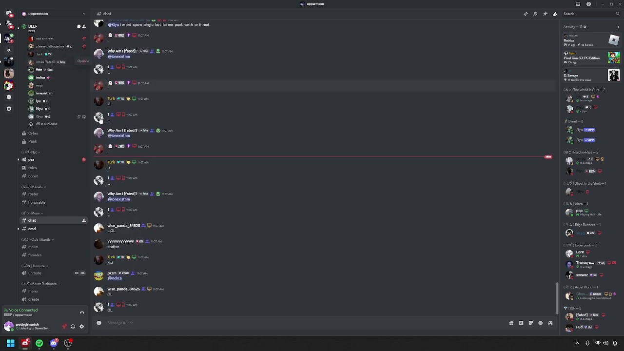 Juu mic breaking to... absolutely nobody...? (DISCORD PACKING) *ROSS AURA*