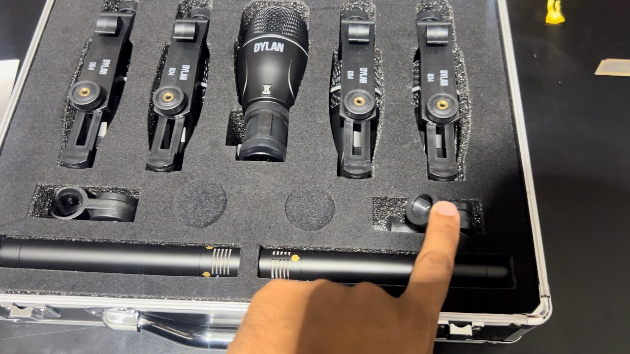 UNBOXING DO KIT DE MICROFONES PARA BATERIA DYLAN DD-7 #aguinaldoramos #dylan #microfonedebateria