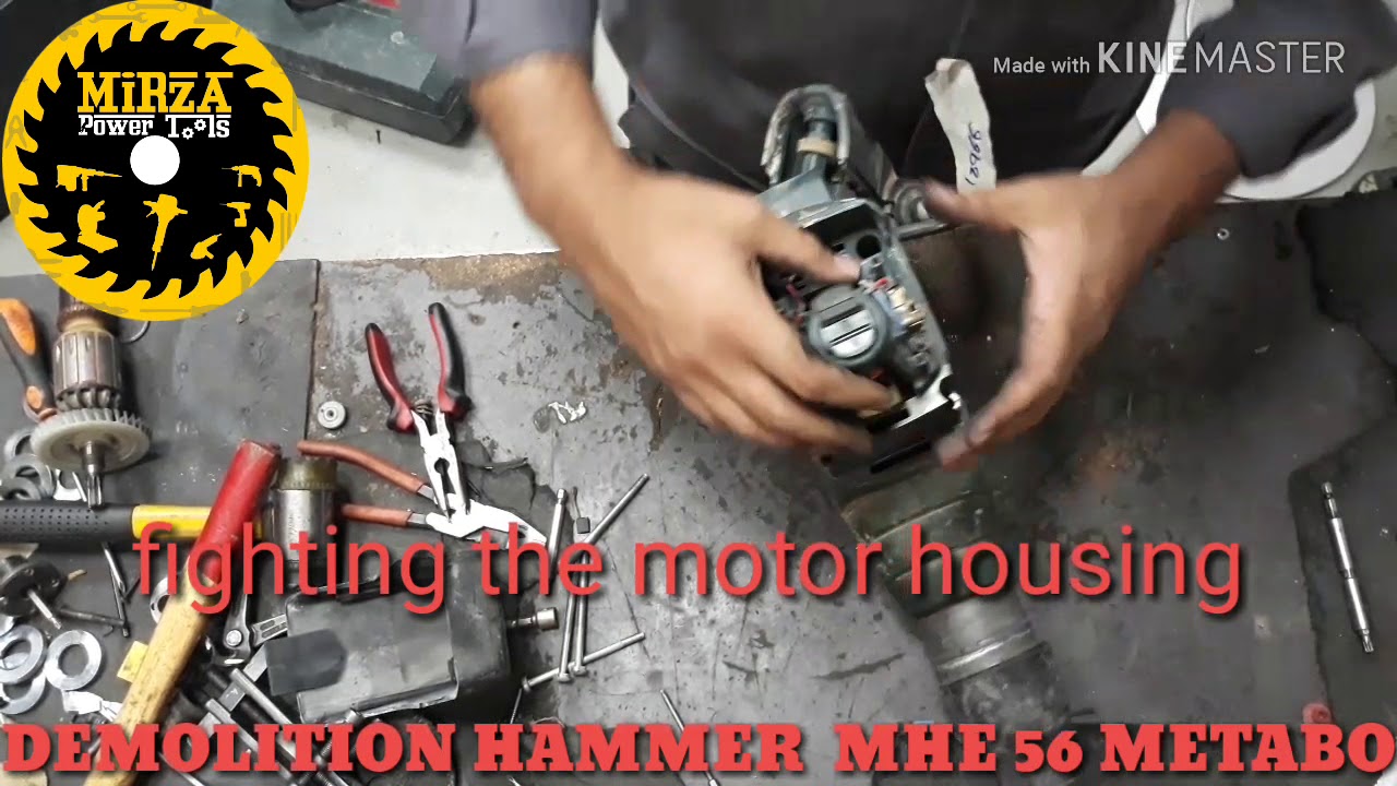 DEMOLITION HAMMER MHE 56 METABO how to replace tha ARMATURE