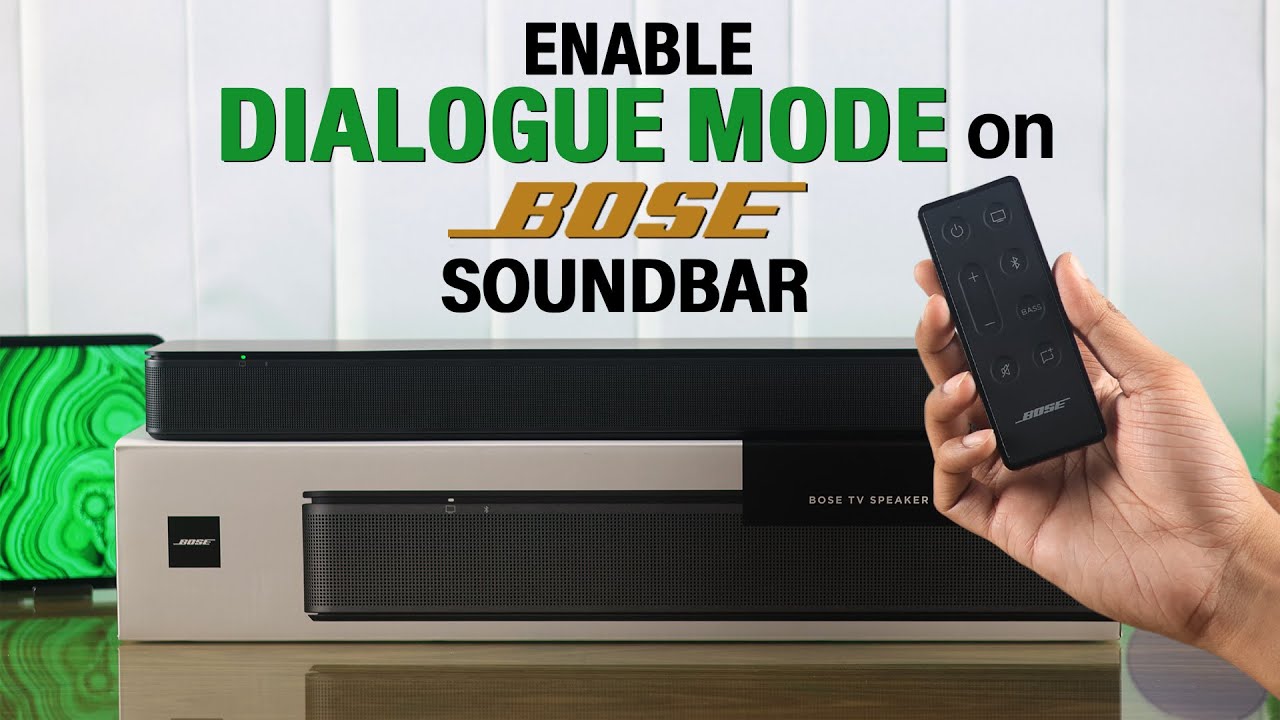 Bose TV Speaker: How To Turn On/Off Dialogue Mode in Soundbar!