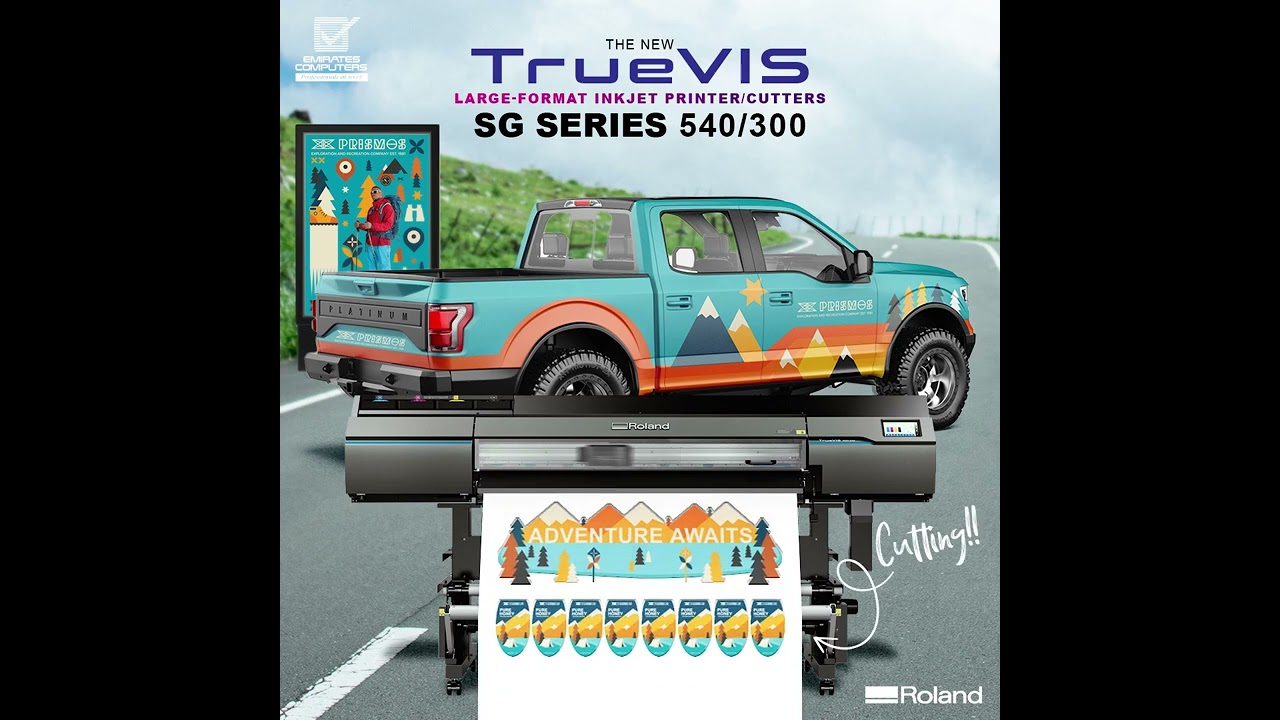 Quickly create custom apparel, labels and decals   TrueVIS SG3 Series