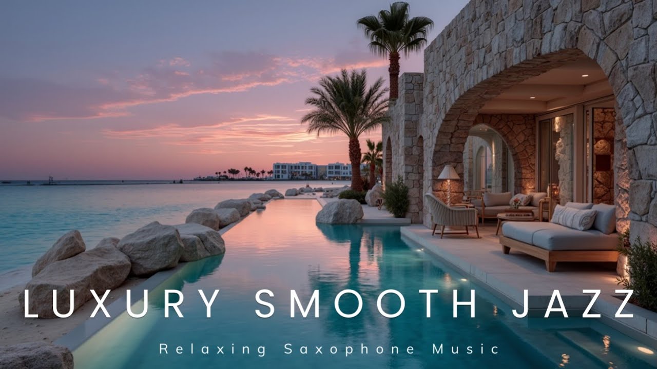Luxury Smooth Jazz Lounge | Relaxing Saxophone Music for Sunset Chill & Spa Vibes 🌴🌅