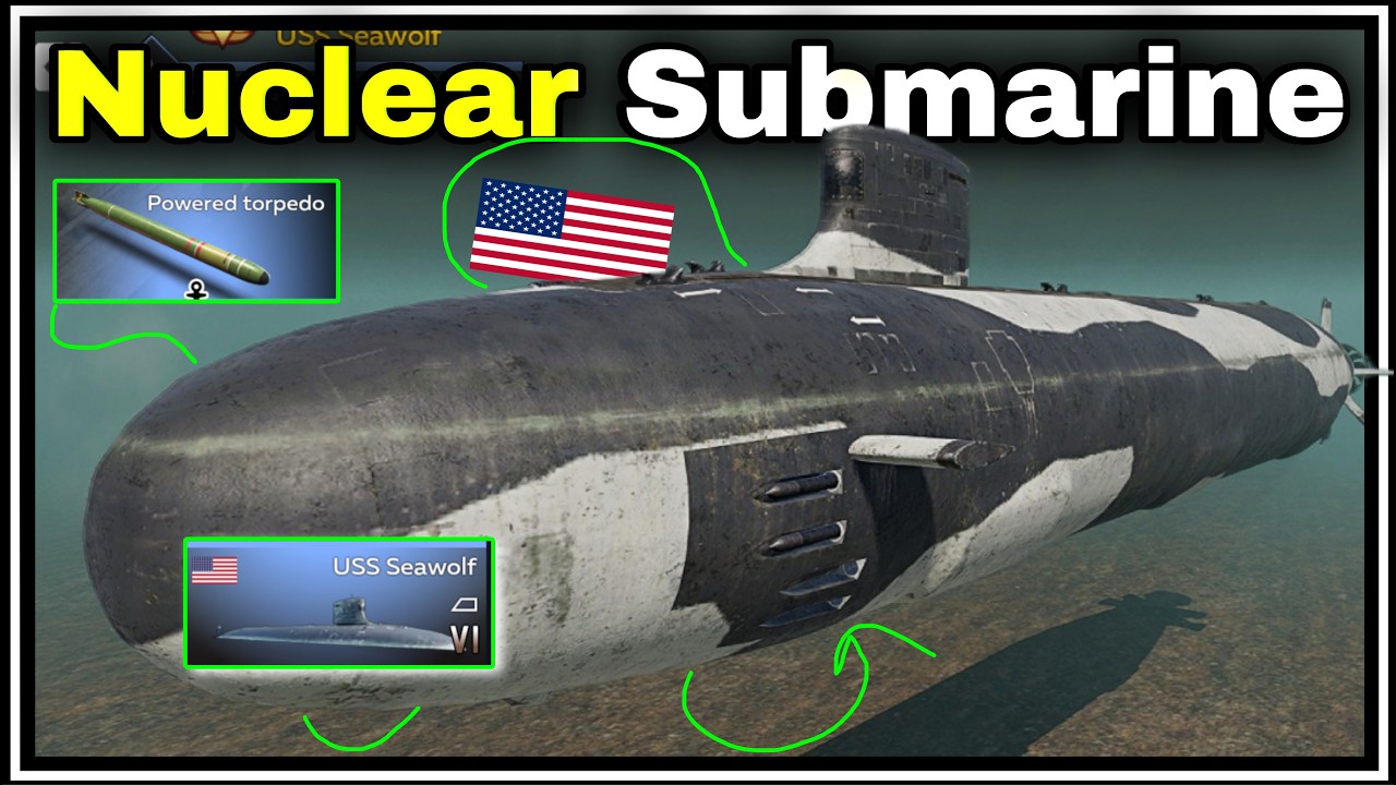 4 Harpoon missiles + 533 mm Mk 48 torpedoes - USS Seawolf | war thunder mobile