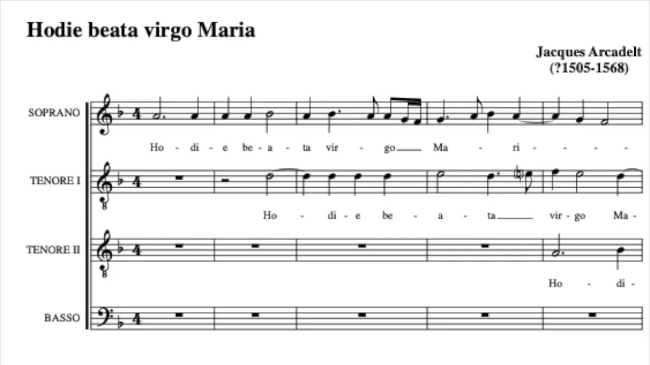 Hodie beata virgo Maria (Jacques Arcadelt)