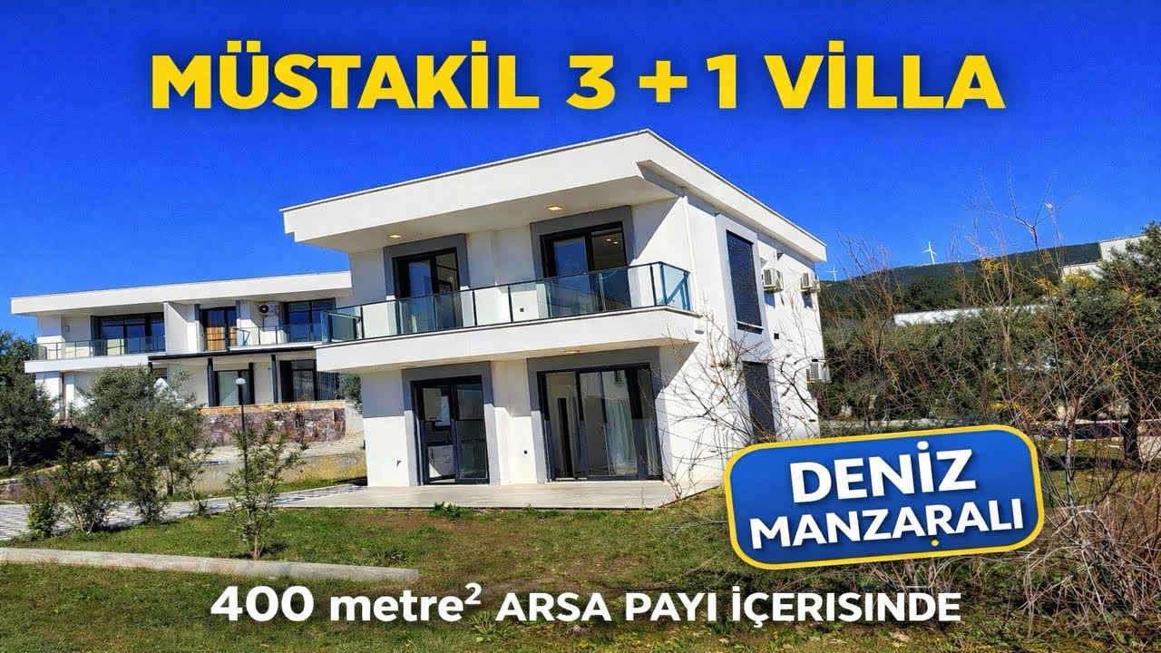 DİDİM AKBÜKTE KESİNTİSİZ DENİZ MANZARALI MÜSTAKİL GENİŞ BAHÇELİ 3+1 VİLLA #village #villagelife #fpy