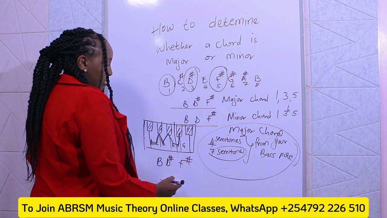 How to Tell If a Chord Is Major or Minor | ABRSM Music Theory Basics#jikolamziki #abrsm #musictheory