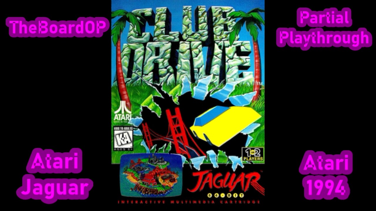 Club Drive (Atari Jaguar) - TheBoardOP Casual Partial Playthrough - First Play