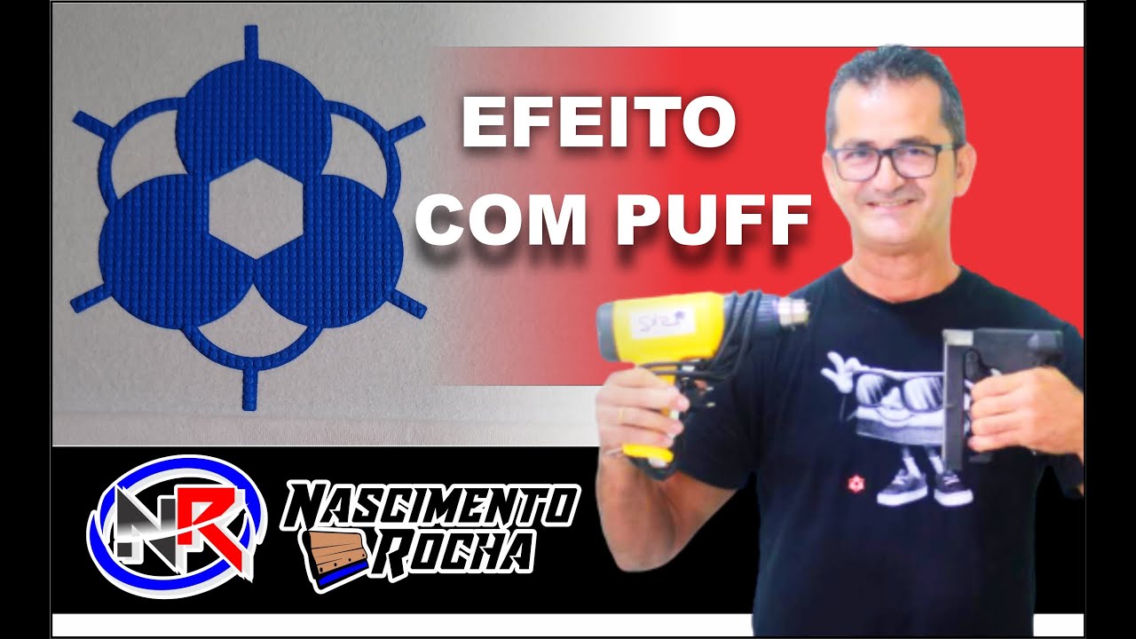EFEITO INCRÍVEL NA SERIGRAFIA COM PUFF BASE ÁGUA