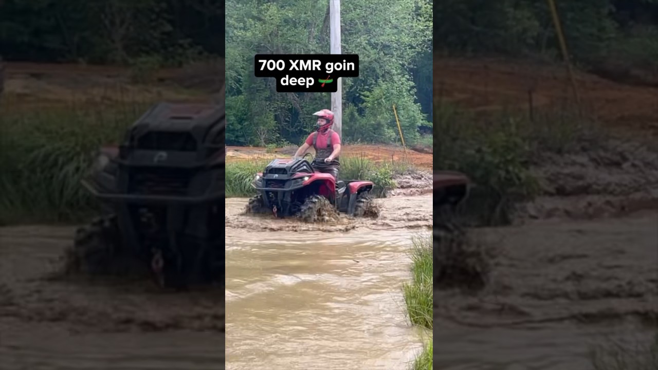 Can-Am 700 XMR goin deep 🛶 #canam #xmr #mudding