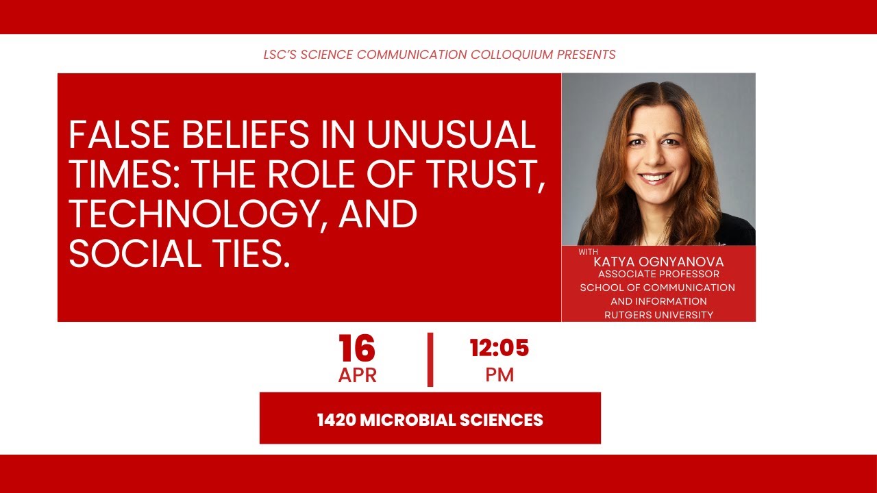 Katherine Ognyanova Presents at LSC's 2025 Spring Science Communication Colloq