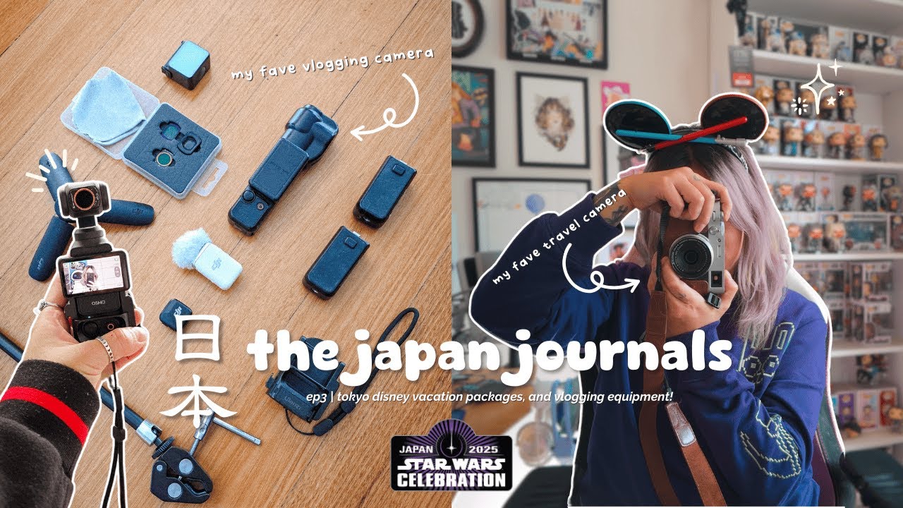 japan journals ep3 🍡 let’s chat tokyo disney vacation packages and my favourite travel cameras!