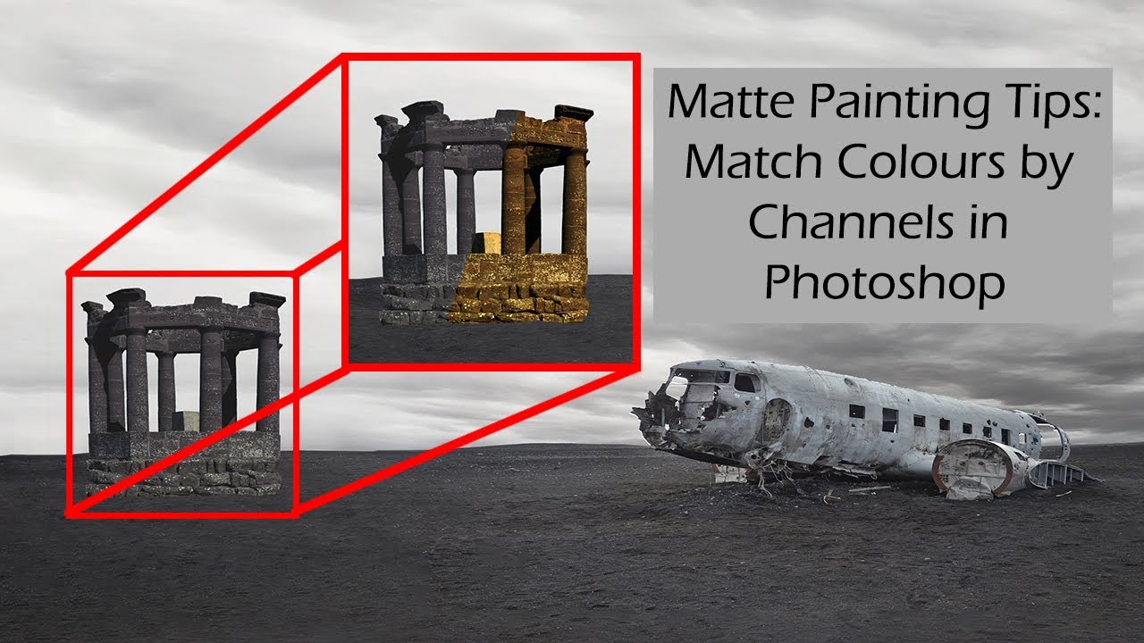 Matte Painting Tips: Colour Correct by Channels in Photoshop