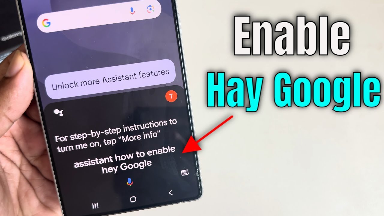 How to activate google assistant with voice Samsung S25 Ultra | Enable hay google Android