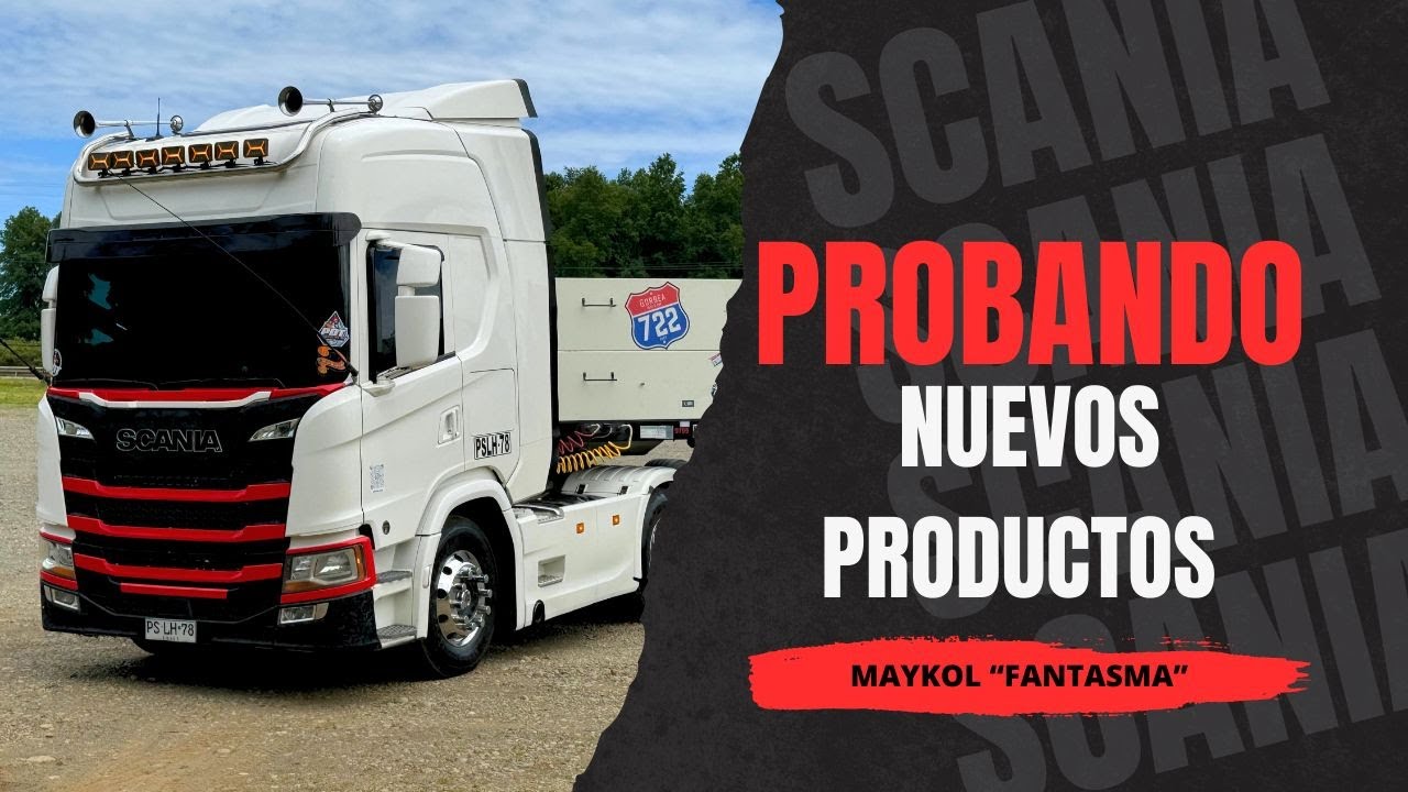 Probando nuevos productos en el 722 scania g500