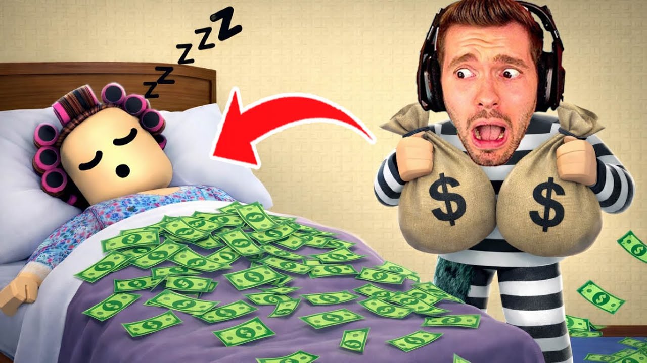 Ganhei $99,993,956 ENTRANDO EM CASAS do Roblox! (Rob It)