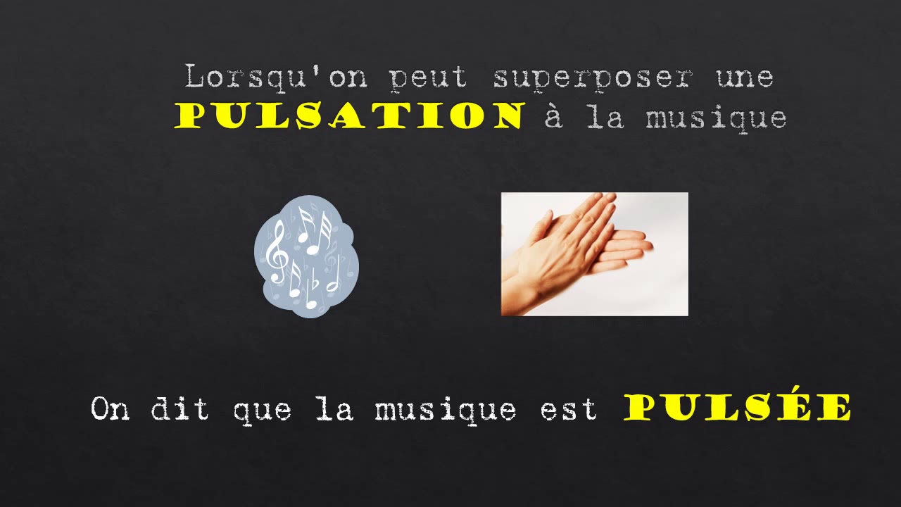 1 La pulsation   Musique pulsée, non pulsée