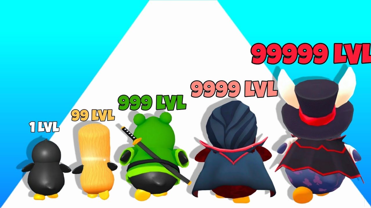 Level Up Penguins In Penguin Evolution Runner 3D Gameplay Max Level